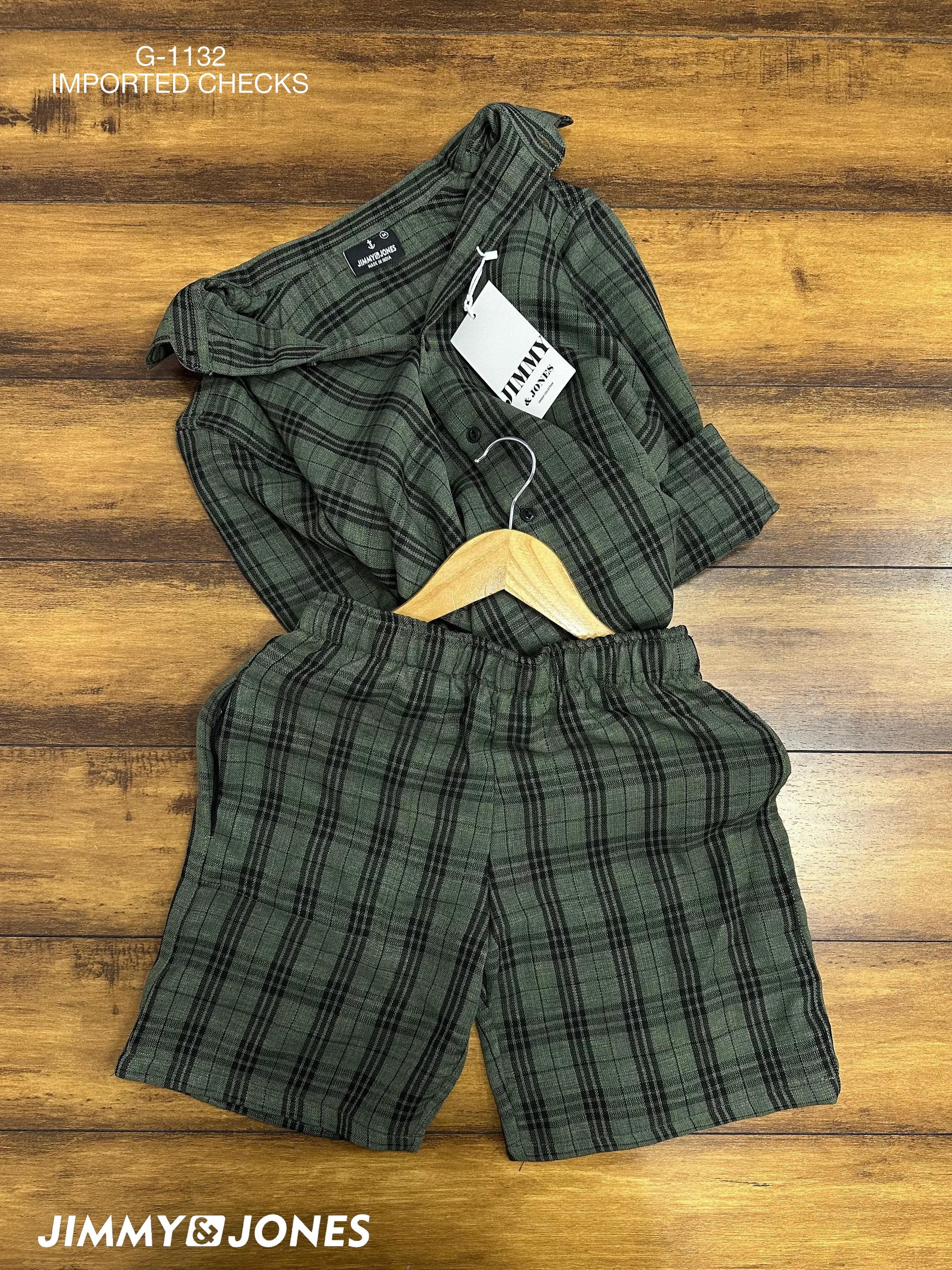 Jimmy & Jones G-1132 Imported Checks Co-Ord Set