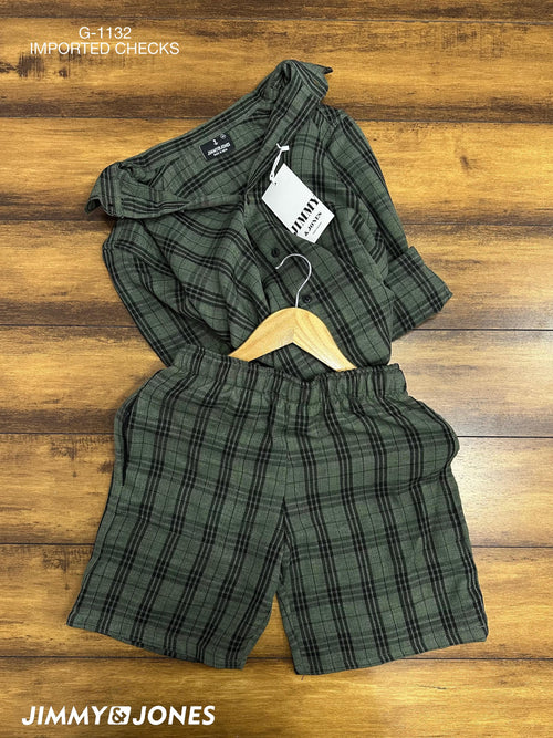 Jimmy & Jones G-1132 Imported Checks Co-Ord Set