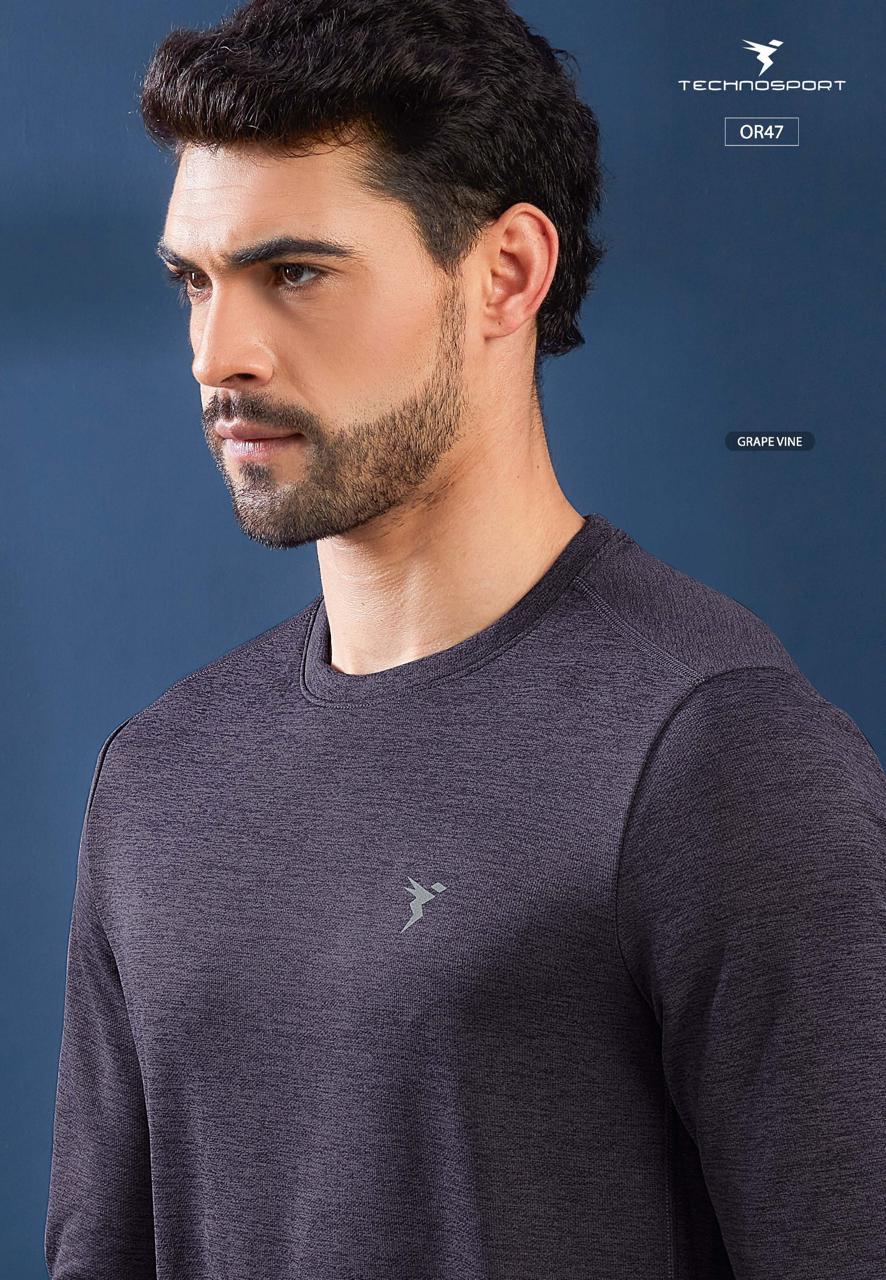 Men Heathered Slim Fit Crew-Neck T-Shirt