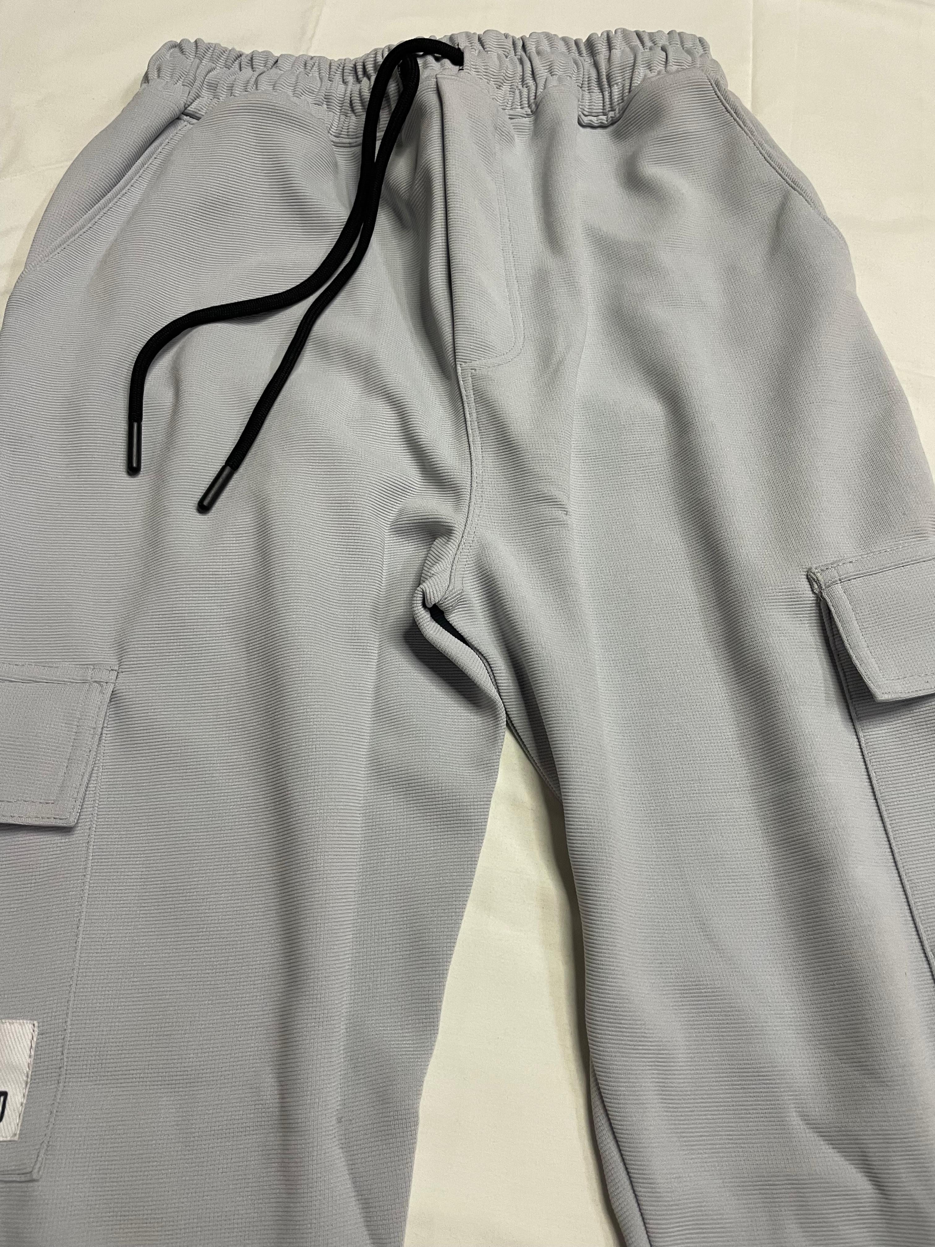 Men’s Dark Grey Cargo Track Pants