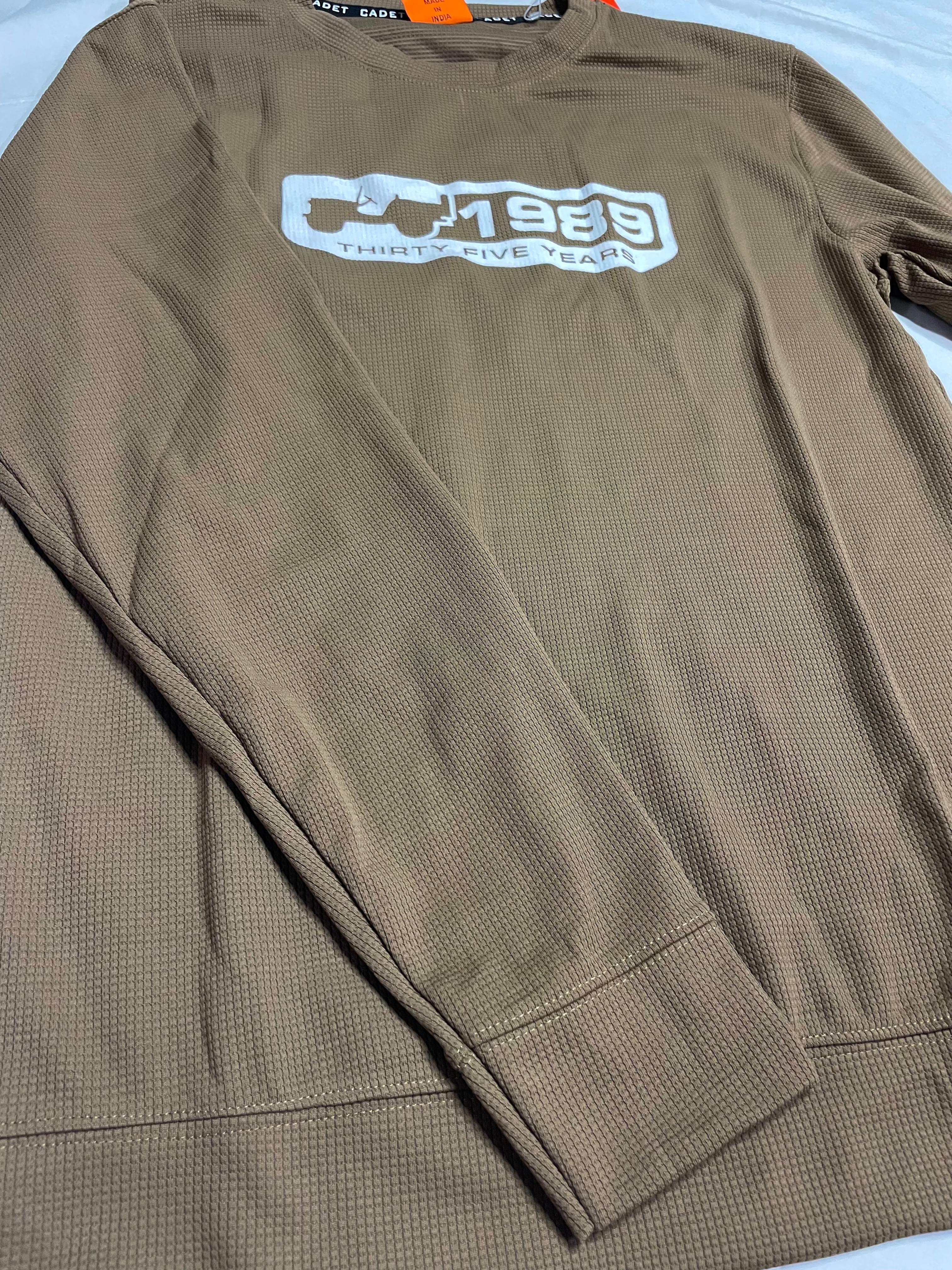 Full-Sleeve Textured T-Shirt